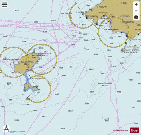 Islas de Ibiza y Formentera Marine Chart - Nautical Charts App