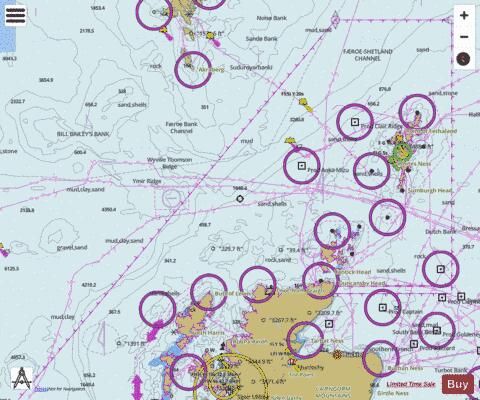 British Isles - Western Approaches - Butt of Lewis to Foinaven Oilfield Marine Chart - Nautical Charts App