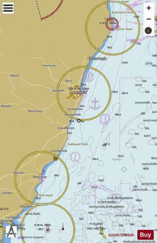 Scotland - East Coast - Newburgh to Gourdon Marine Chart - Nautical Charts App