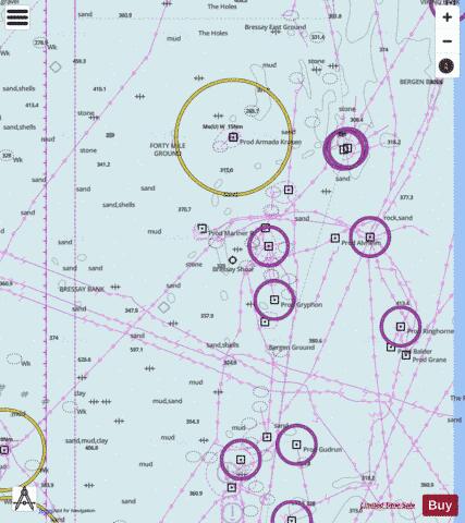North Sea - Offshore Charts - Sheet 3 Marine Chart - Nautical Charts App
