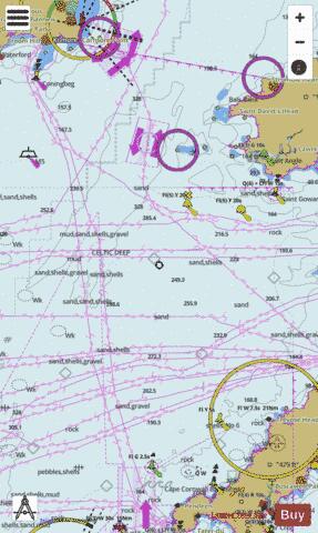 British Isles - Approaches to the Bristol Channel Marine Chart - Nautical Charts App