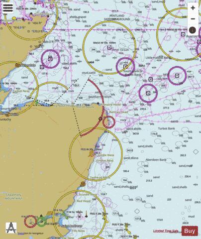 Scotland - East Coast - Smith Bank to Aberdeen Bank Marine Chart - Nautical Charts App