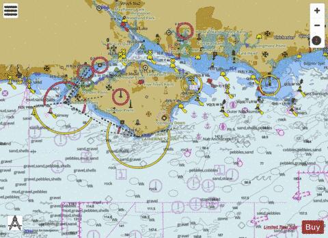 England - South Coast - Outer Approaches to the Solent Marine Chart - Nautical Charts App