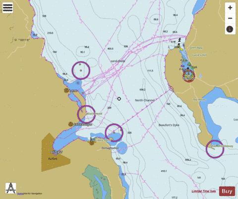 United Kingdom - North Channel - Southern Part Marine Chart - Nautical Charts App