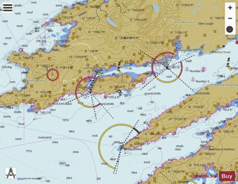 Ireland - Bantry Bay - Black Ball Head to Shot Head Marine Chart - Nautical Charts App