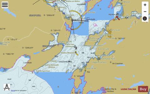 Scotland - West Coast - Firth of Lorn - Northern Part Marine Chart - Nautical Charts App