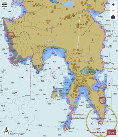Shetland Islands - Bay of Quendale Marine Chart - Nautical Charts App