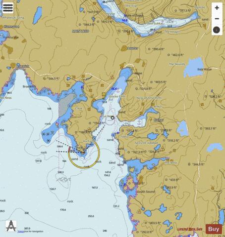 Shetland Isles - Ura Firth Marine Chart - Nautical Charts App