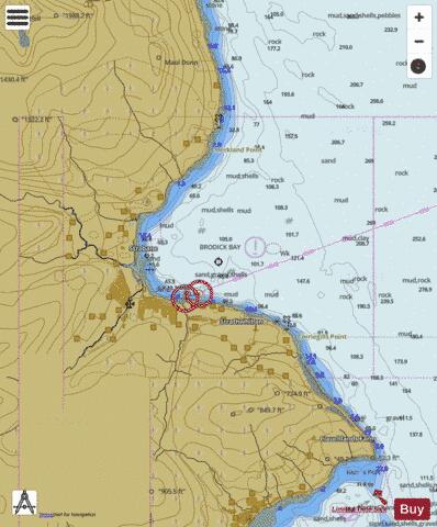 Scotland - West Coast - Isle of Aran - Brodick Marine Chart - Nautical Charts App