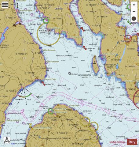 Scotland - West Coast - Firth of Clyde - Inchmarnock Water Marine Chart - Nautical Charts App