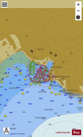 England - South Coast,Torquay Harbour Marine Chart - Nautical Charts App