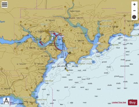 Republic of Ireland - South Coast - Kinsale Harbour and Oyster Haven Marine Chart - Nautical Charts App