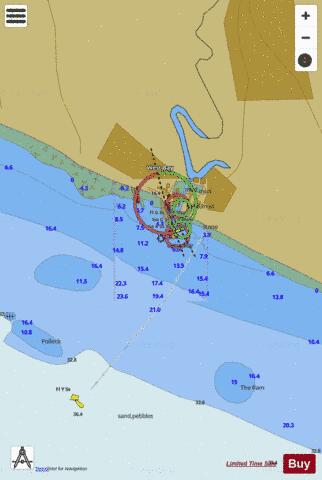 ENC CELL - England - South Coast - Bridport Harbour (West Bay) Marine Chart - Nautical Charts App