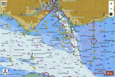 England - South Coast - Portsmouth Harbour Approaches Marine Chart - Nautical Charts App