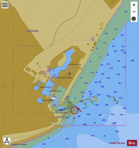 England - South Coast - Sovereign River Marine Chart - Nautical Charts App