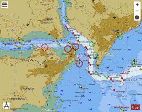 England - East Coast - Harwich and Felixstowe Marine Chart - Nautical Charts App