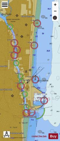 England - East Coast - Great Yarmouth Havens Marine Chart - Nautical Charts App