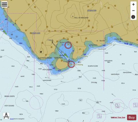Orkney Islands - Bay of Houton Marine Chart - Nautical Charts App