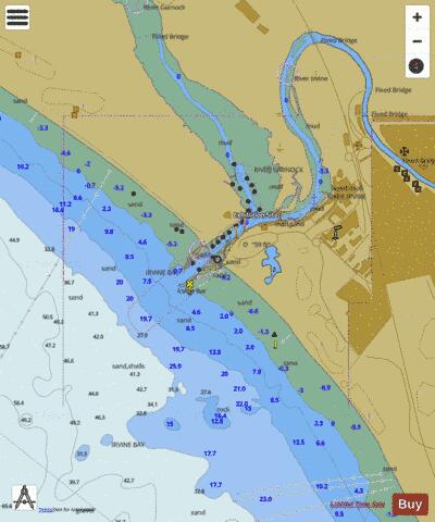 ENC CELL - Scotland - West Coast - Firth of Clyde - Irvine Marine Chart - Nautical Charts App