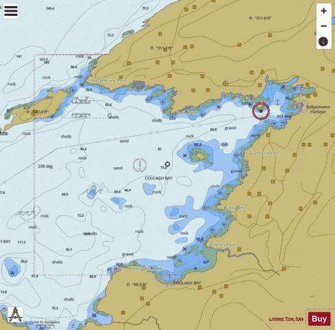 Ireland - Kenmare River - Ballycrovane Harbour Marine Chart - Nautical Charts App