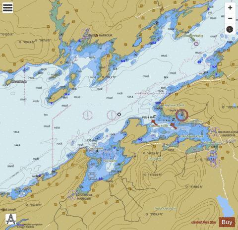Ireland - Kenmare River - Sneem Ardgroom and Kilmakilloge Harbours Marine Chart - Nautical Charts App