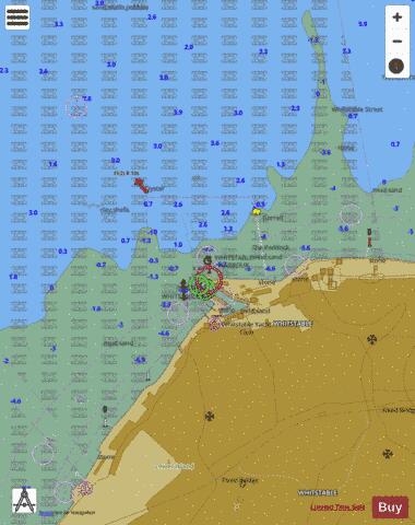 England - East Coast - The Swale - Whitstable Harbour Marine Chart - Nautical Charts App
