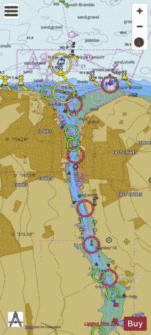Cowes Harbour and River Medina Marine Chart - Nautical Charts App
