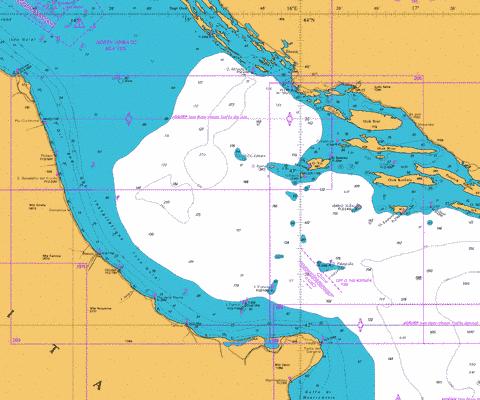 Otok Lastovo to Split and Vieste to Porto Civitanova Marine Chart - Nautical Charts App