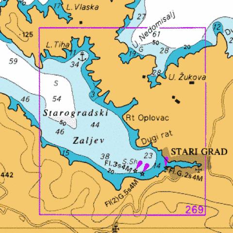B  Starogradski Zaljev Marine Chart - Nautical Charts App