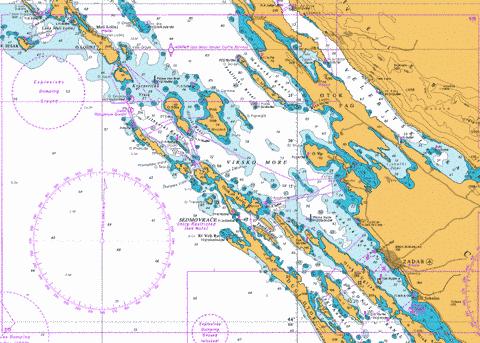 Zadar to Luka Mali Losinj Marine Chart - Nautical Charts App