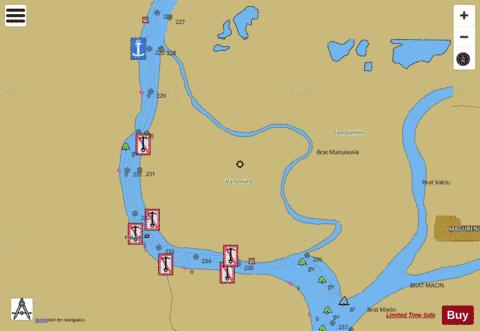 Sulina Canal (Km175-Km297) : 3R7D0228 Marine Chart - Nautical Charts App