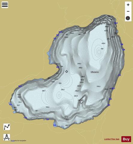 Lünersee depth contour Map - i-Boating App