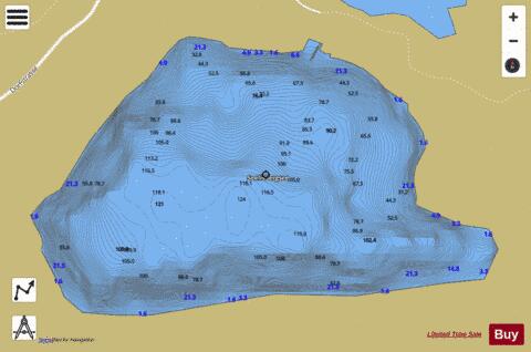 Lake Seeli depth contour Map - i-Boating App