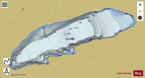 Lago Ritom depth contour Map - i-Boating App