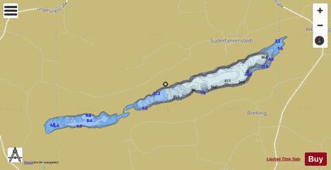 Langsee Suderfahrenstedt depth contour Map - i-Boating App