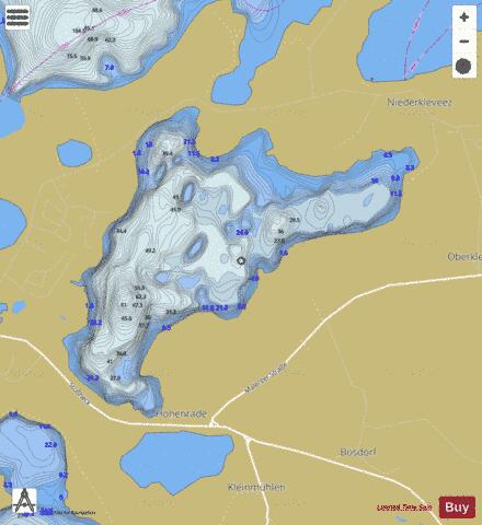 Suhrer See depth contour Map - i-Boating App