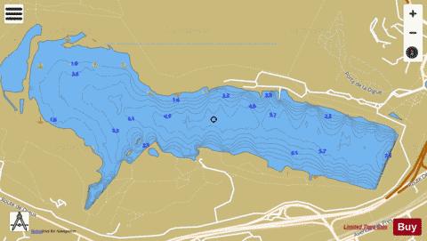 ETANG DE SAINT-QUENTIN depth contour Map - i-Boating App