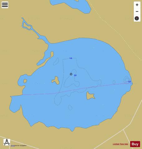ETANG DE CAREIL depth contour Map - i-Boating App