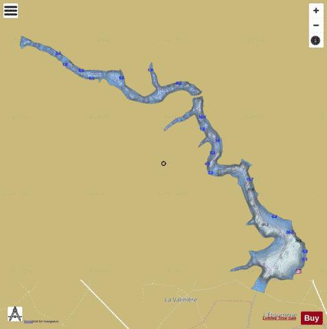 COMPLEXE DU MARILLET (LE MARILLET) depth contour Map - i-Boating App