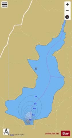 Lac de Vezoles depth contour Map - i-Boating App
