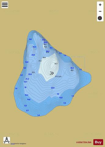 Brackan ( Lough ) depth contour Map - i-Boating App