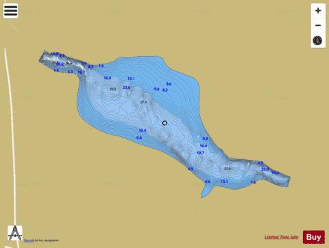 Golden Falls depth contour Map - i-Boating App