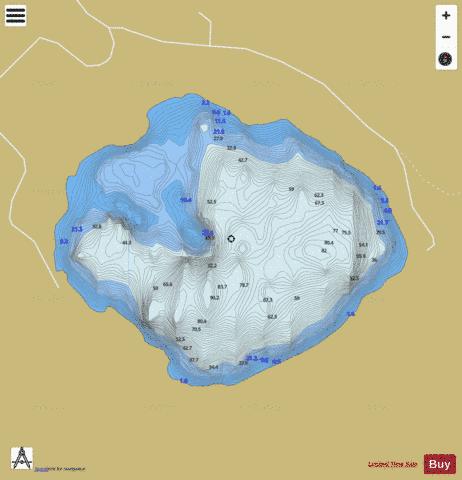 Nahanagan ( Lough ) depth contour Map - i-Boating App