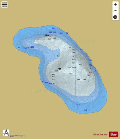 Cummeenapeasta ( Lough ) depth contour Map - i-Boating App