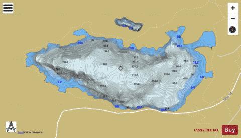 Muckross Lake depth contour Map - i-Boating App