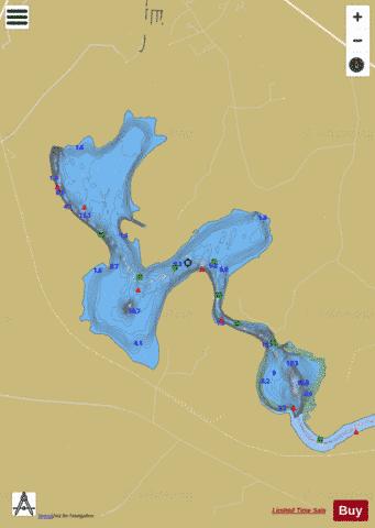 Corry ( Lough ) depth contour Map - i-Boating App
