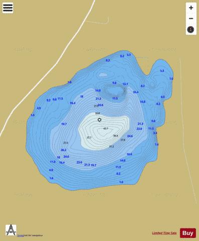 Fenagh Lough depth contour Map - i-Boating App