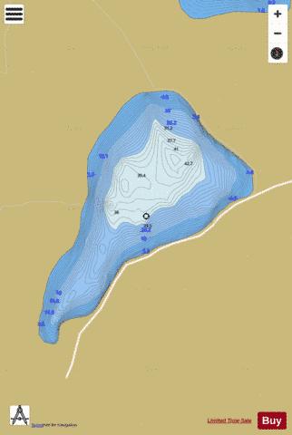 Rowan Lough depth contour Map - i-Boating App
