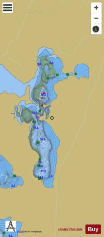 Grange Lough north depth contour Map - i-Boating App
