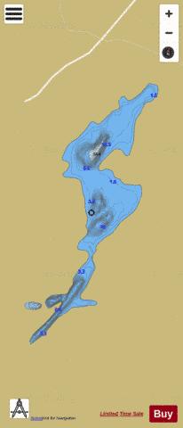 Ballyeighter Lough depth contour Map - i-Boating App